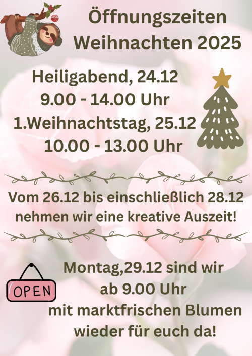 Bild Oeffnungszeiten Weihnachten